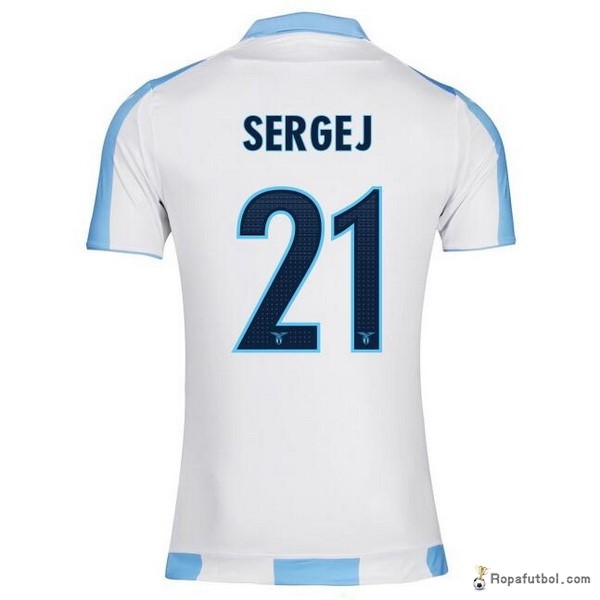 Camiseta Lazio Replica Segunda Ropa Sergej 2017/18